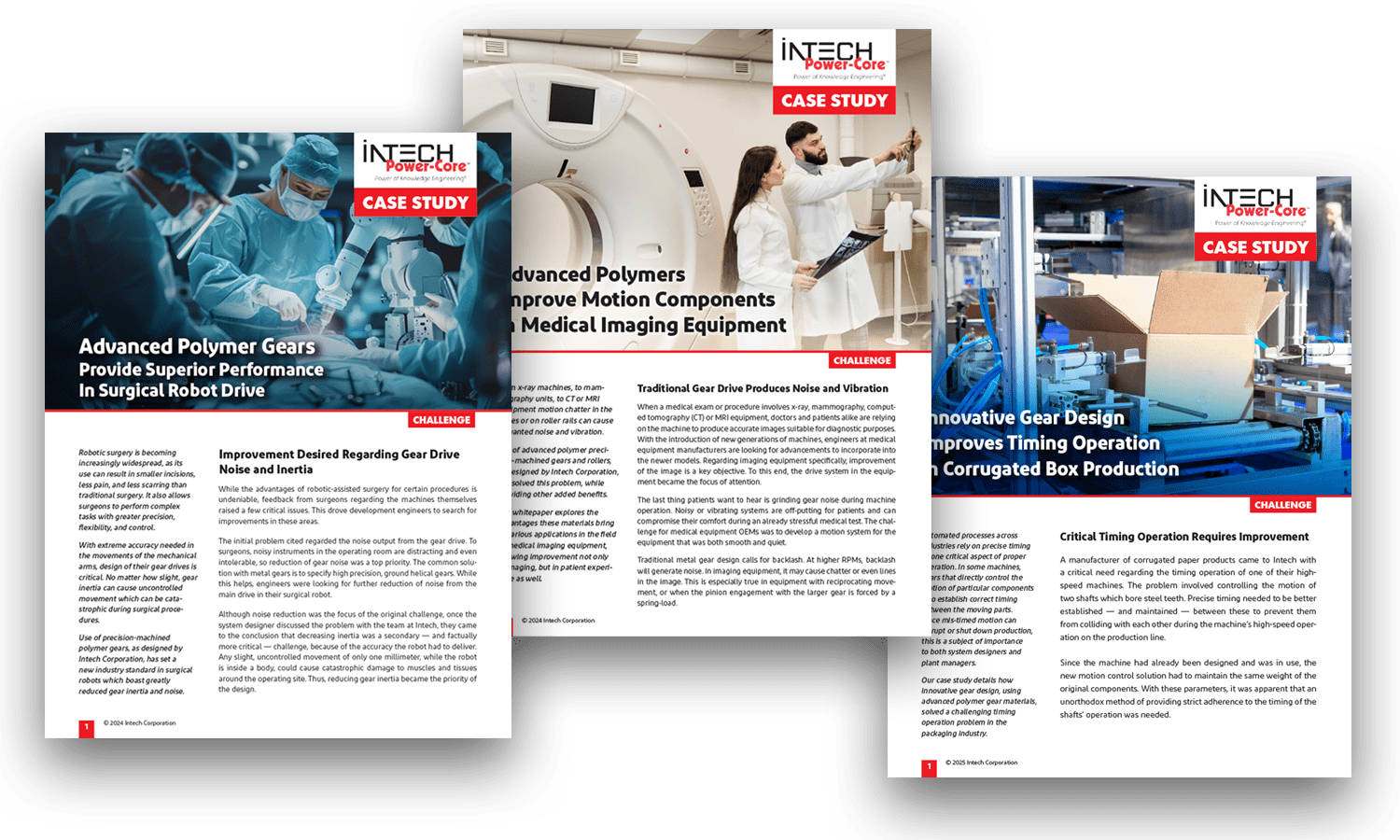 Intech case studies Intech Corporation Case Studies: DaVinci Surgical Robot, Medical Imaging, corregated box production