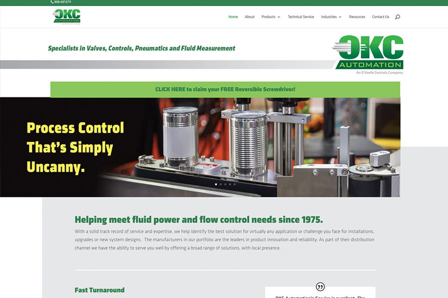 OKCA website -HP image website home page image- OKC Automation