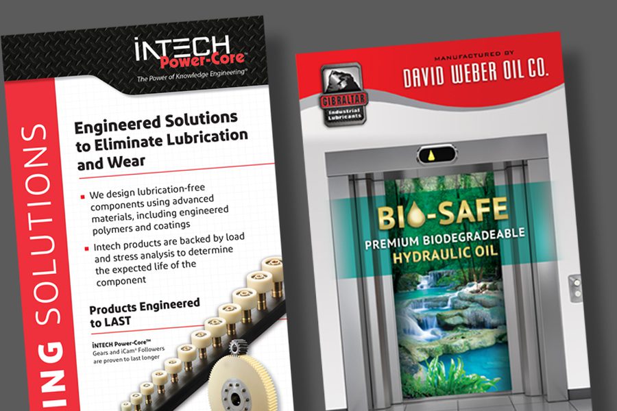 TRADE SHOW GRAPHICS trade show banners for Intech Corp and Weber Oil Co.