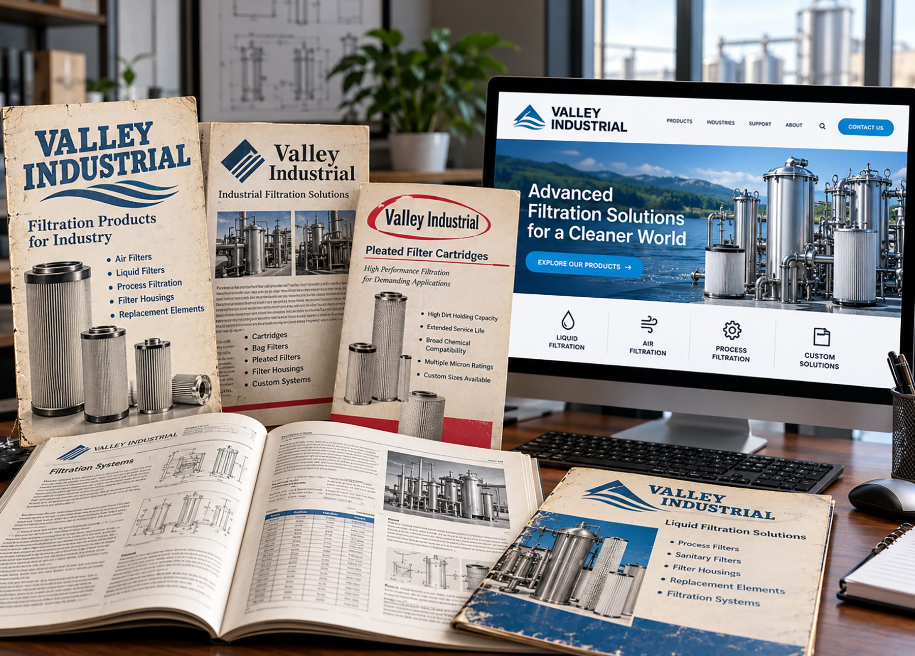 Sales Materials Blog image Dated looking sales materials with old branding don't match current website