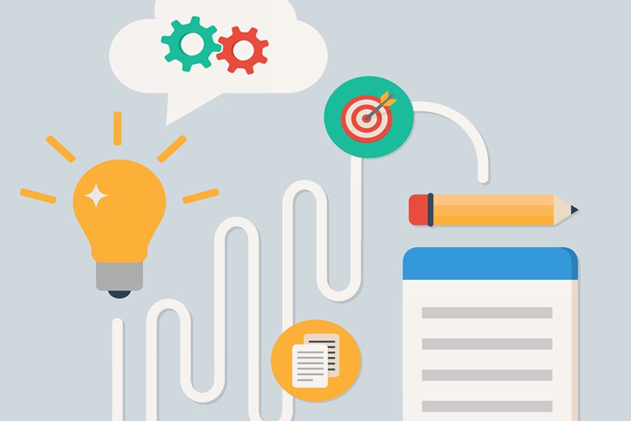 icon imagery showing marketing knowledge